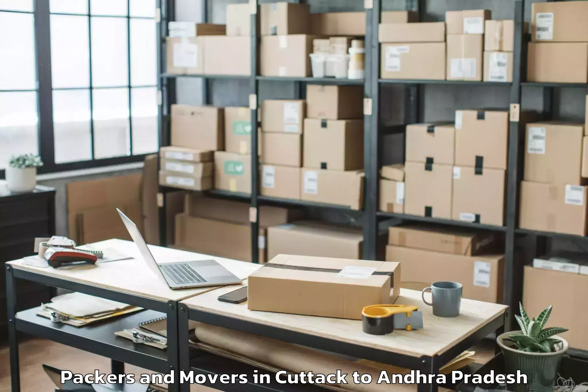 Book Your Cuttack to Vetapalem Packers And Movers Today